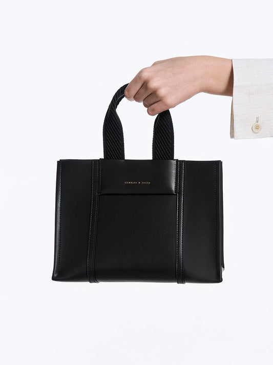 Charles & Ke*th - Mini Shalia Tote Bag - Black - Exp. Launch: 01/10/2024