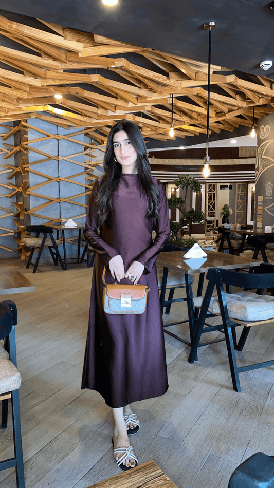 Chocolate Brown Maxi - AREEJ | Online