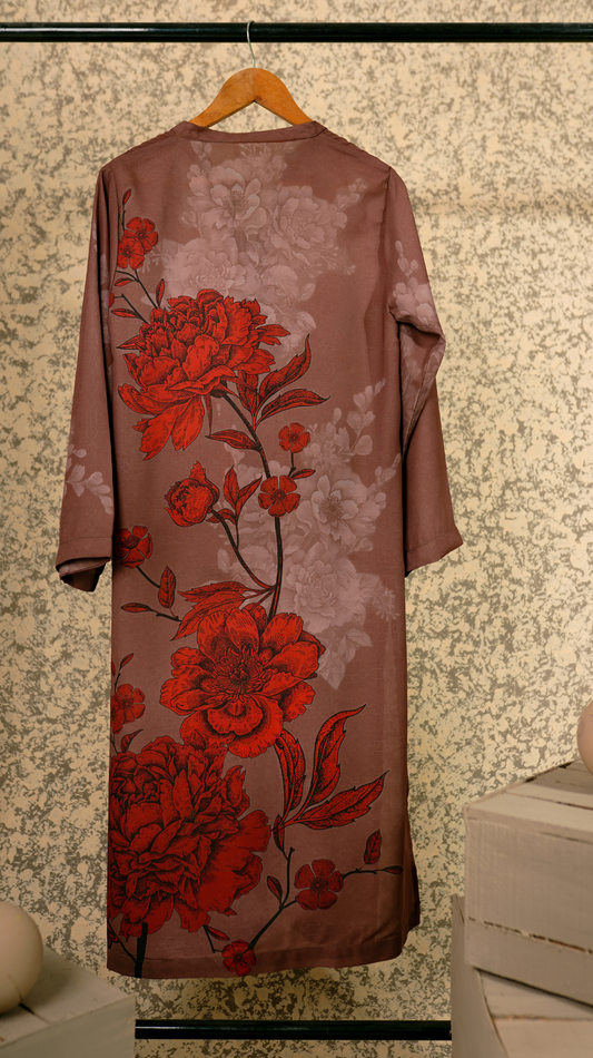 Cocoa Blossom Long Shirt - AREEJ | Online
